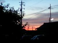 梅雨の晴れ間 夏日の夕暮れ