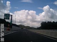 今日も朝から入道雲:東海環状自動車道(瀬戸赤津IC附近から豊田市上空方面)