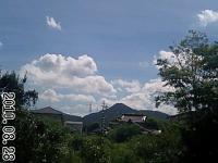 きょうも 暑いぞ!朝から夏雲沸き立つ