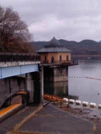 入鹿池配水塔 本日の水位