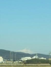 冬空 冠雪 御嶽山 大口町河北にて
