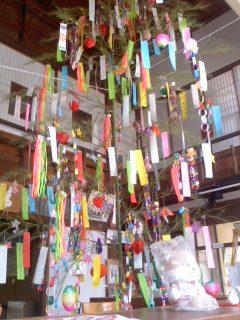 七夕飾り 小弓の庄提供羽黒子ども未来園