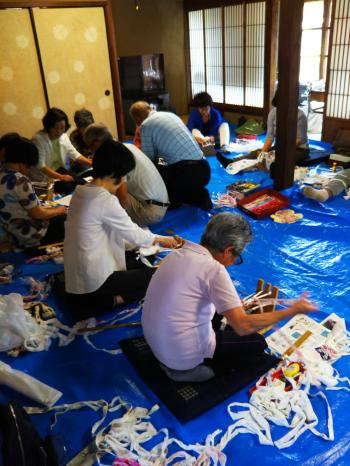 小弓の庄布ぞうり作り講習会第1回を開催