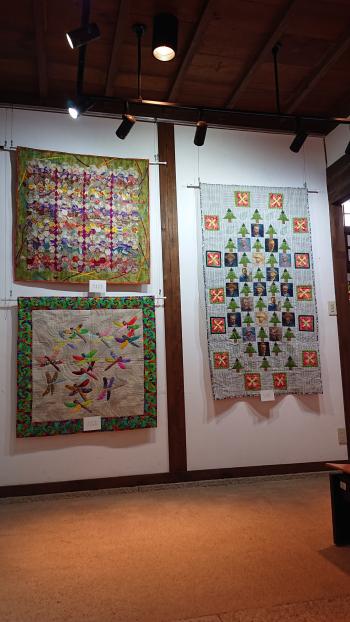 パッチワークめいむ作品展。10月20日まで開催中です