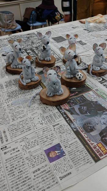 ぜんきゅう教室。ね。干支つくり。羽黒げんき。